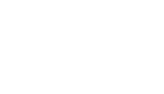 a white logo on a black background