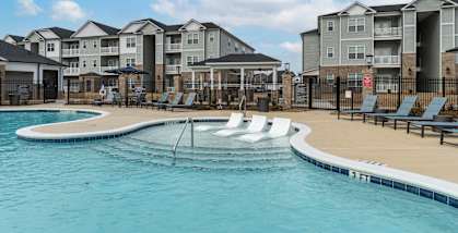 the pool at the preserve at polo ridge apartments