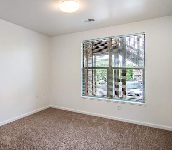 Unfurnished room with window, Bedford Hill Apartments, Pittsburgh, PA