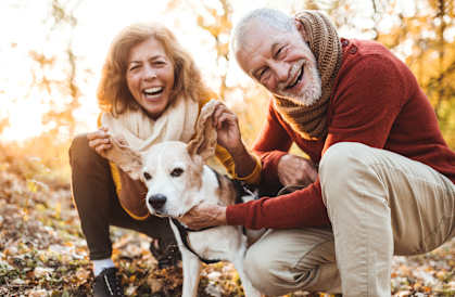 Couple With A Dog at Avilla Buffalo Run, Commerce City, CO