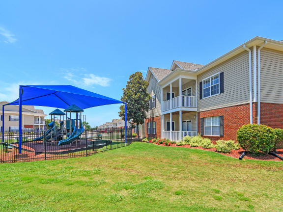 our apartments have a play yard with a swing set at Landing at Willow Bayou in Bossier City, 71111