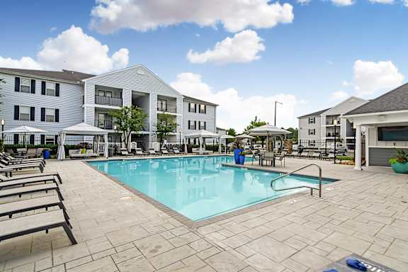 our apartments offer a swimming pool at our community gateway