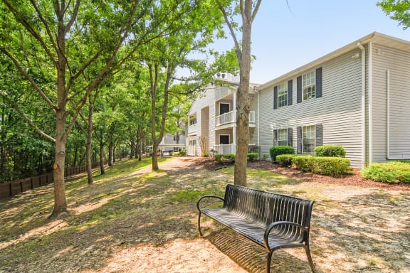 our apartments offer a spacious yard for residents to enjoy at Lexington Pointe Apartment Homes, Oxford, Mississippi
