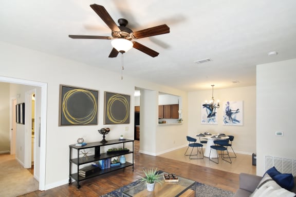Living and Dining Area at Landing at Willow Bayou in Bossier City, LA