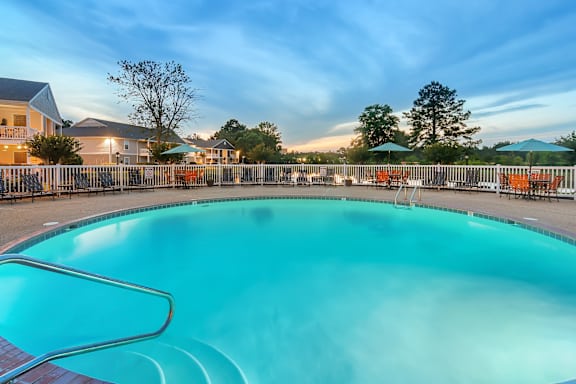 Spacious Living Room at The Pointe Apartment Homes in Gautier, Mississippi