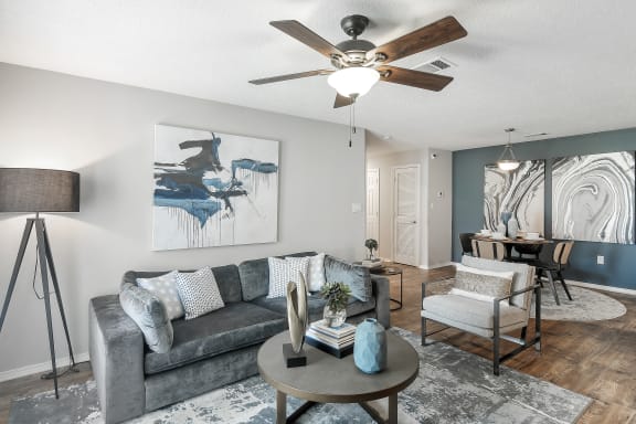 Open Living Room at Parkwest Apartment Homes in Hattiesburg 39402