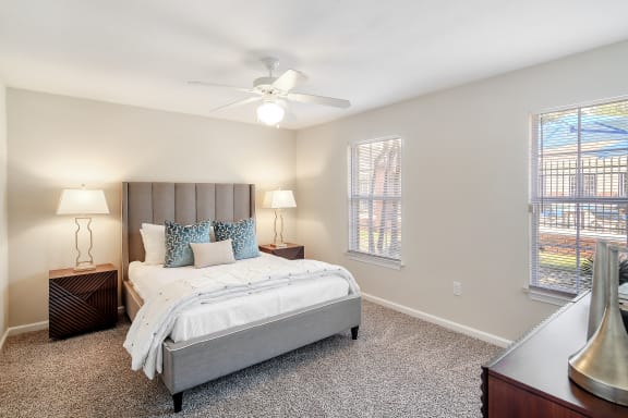 gorgeous bedroom at Bridgewater Apartment Homes, Brandon, Mississippi