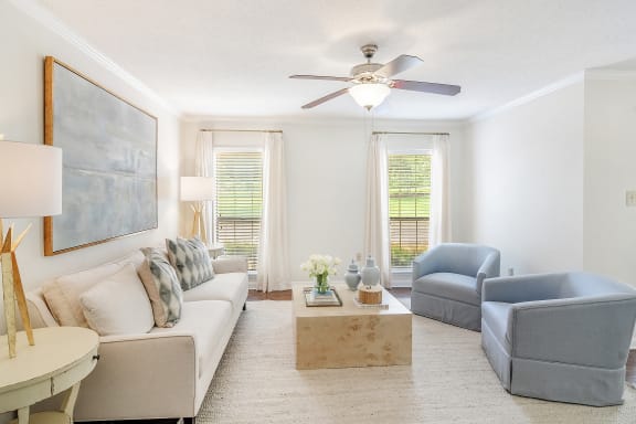 Living Area at Cambridge Station Apartment Homes, MS