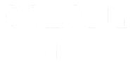 a green and white sign that says colony hill