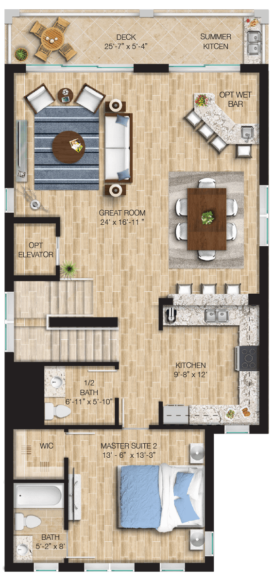 Sunrise - 2nd Story Floorplan