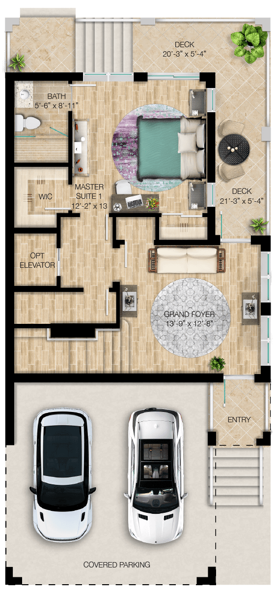 Sunrise - 1st Story Floorplan