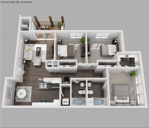 Newport 3 bedroom 2 bathroom