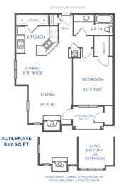  Floor Plan Carlsbad w Extension