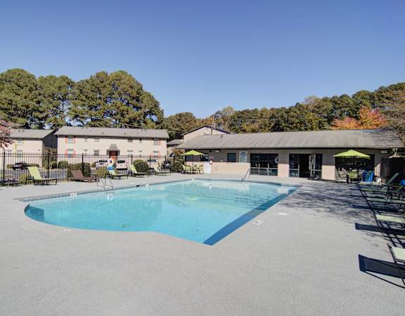 our apartments showcase an unique swimming pool