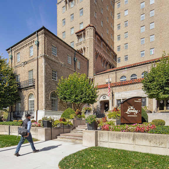 Exterior view at The Landing Apartments, Dayton, OH, 45402