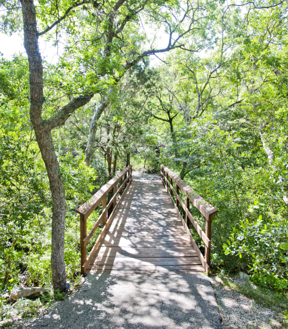 Walk, run, or bike on the nature trail