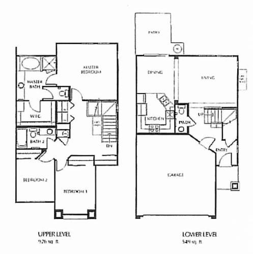 Floor Plan  Three Bedroom - Two Car Garage
