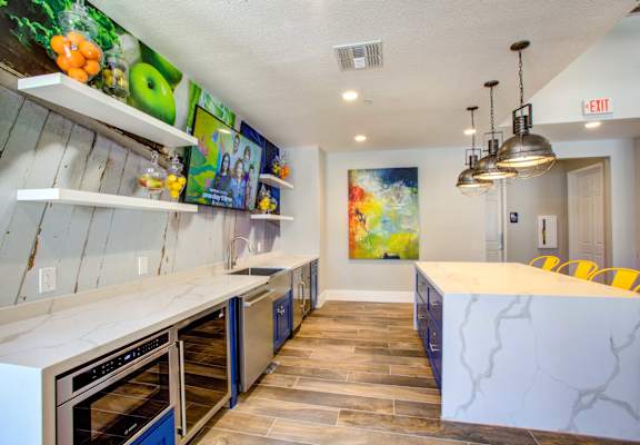Resident Lounge With Full Kitchen