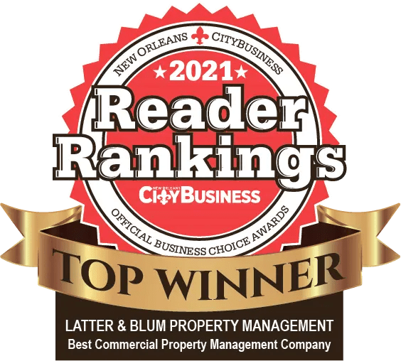 the logo of reader rankings clay business top winner with gold ribbon