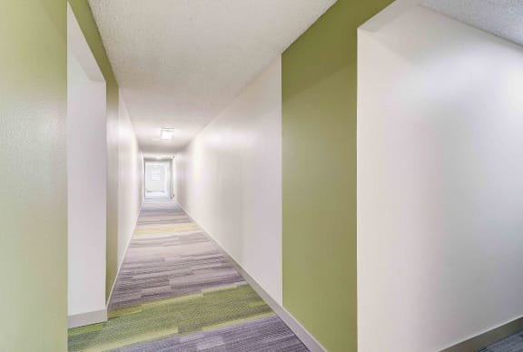 Interior Hallway at El Dorado apartments
