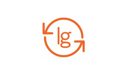 a logo with a circle and a number