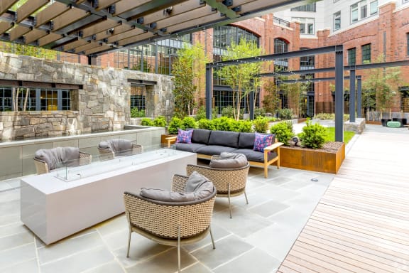 Outdoor Patio Area at Park Kennedy, Washington, 20003