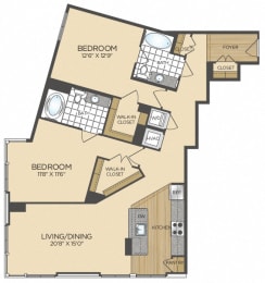 2 bedroom apartments in washington DC