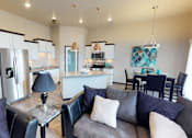 Thumbnail 1 of 21 - kitchen and living room