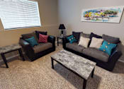 Thumbnail 9 of 21 - basement, finished basement, furniture, living area