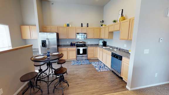 kitchen, dining
