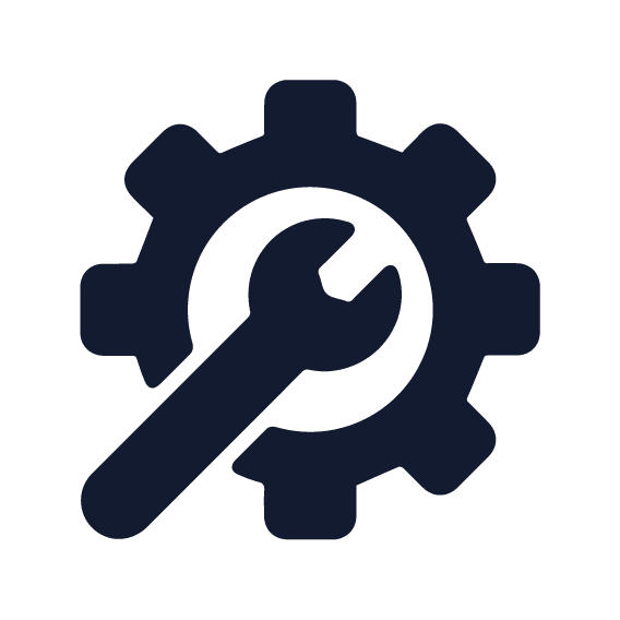 icon of a wrench and a gear
