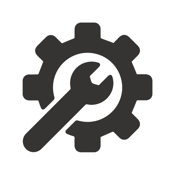 icon of a wrench and a gear