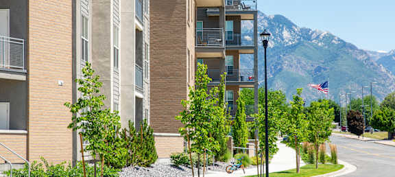 Sidewalk Along Arcadia Apartments