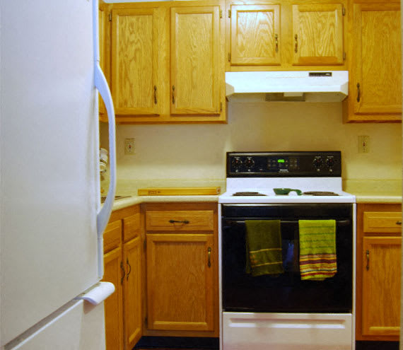 kitchen at Beachwood apartments