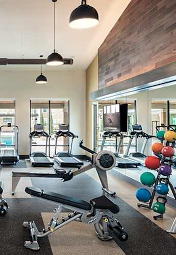Fitness Center at The Viridian Apartments in San Antonio, TX