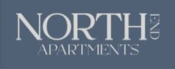 The image is a logo for North Apartments.