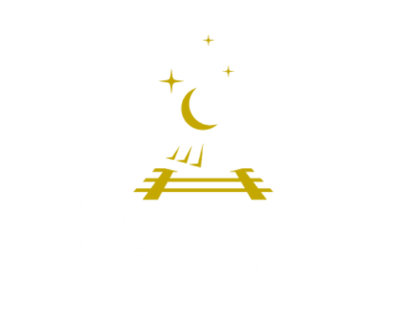A logo with a snowman and the text "Glenwood Station" is displayed.