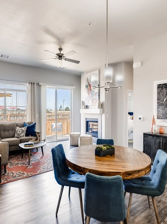 Dining Room & Living Room at Avilla Buffalo Run, Commerce City, CO