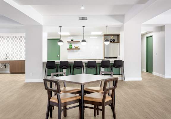 Demo Kitchen at Grand Plaza Senior Apartments in Los Angeles, CA