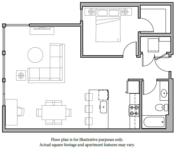 Floorplan Floorplan at The Whittaker, Washington