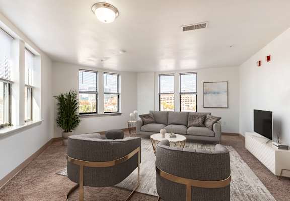 Living Room at Landmark Affordable Apartments in Baltimore MD