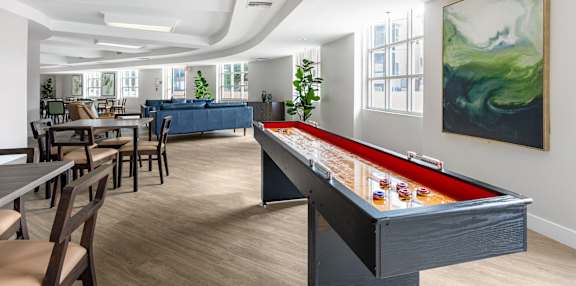 Game Lounge at Grand Plaza Senior Apartments in Los Angeles, CA