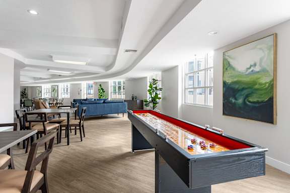 Game Lounge at Grand Plaza Senior Apartments in Los Angeles, CA