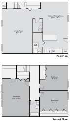 Weldon Townhome Three Bedroom Floor Plan