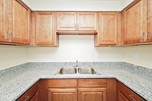 Sundridge Apartments – Kitchen – Efficient Appliances Included - Electronic Thermostat - Electric Range - 24 Hour Emergency Maintenance - Ask for a Tour – Pet Friendly - Extra Storage