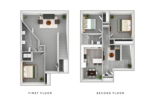 Floor Plan  Three Bedroom Two Bath