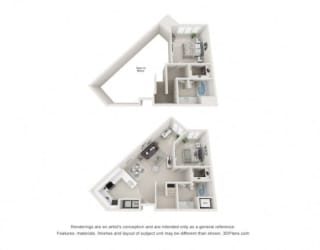 Floor Plan B2 Renovated