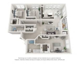 Floor Plan C1 Renovated