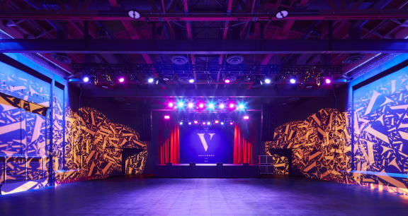 the stage is set for the show