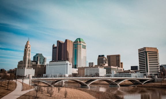 Downtown view of Columbus, Ohio.